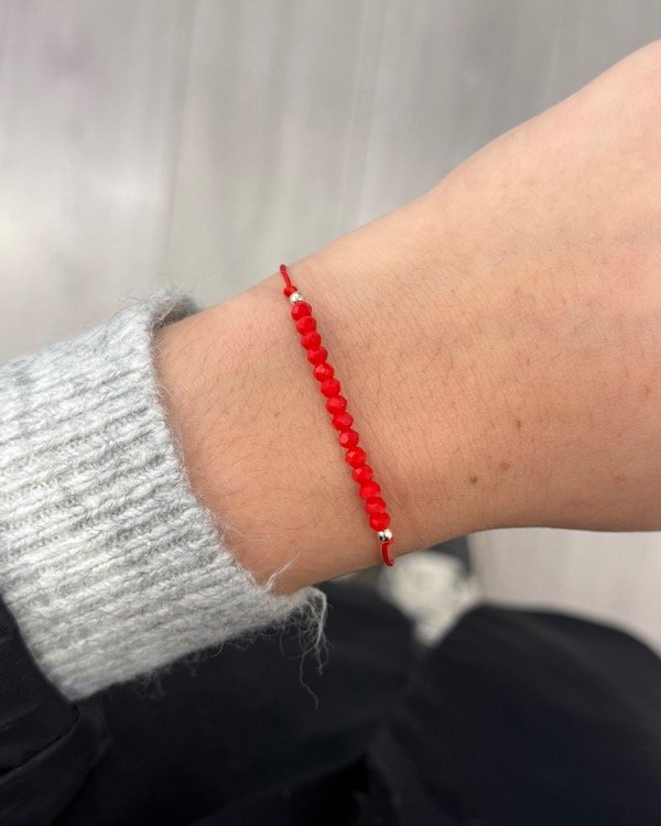 Producto - PULSERA GANINA ROJA (Plata 925)