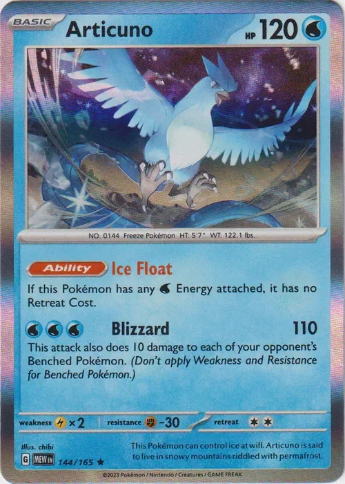 Producto - Articuno - 144/165 - Scarlet and Violet 151 - Holo