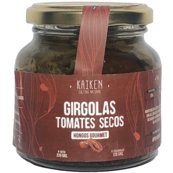 Producto - Gírgolas en conserva al tomate seco - 220g [Kaiken]
