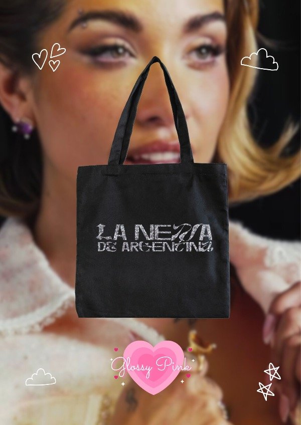 Producto - Tote bag La Nena de Argentina - VINILO GLITTER
