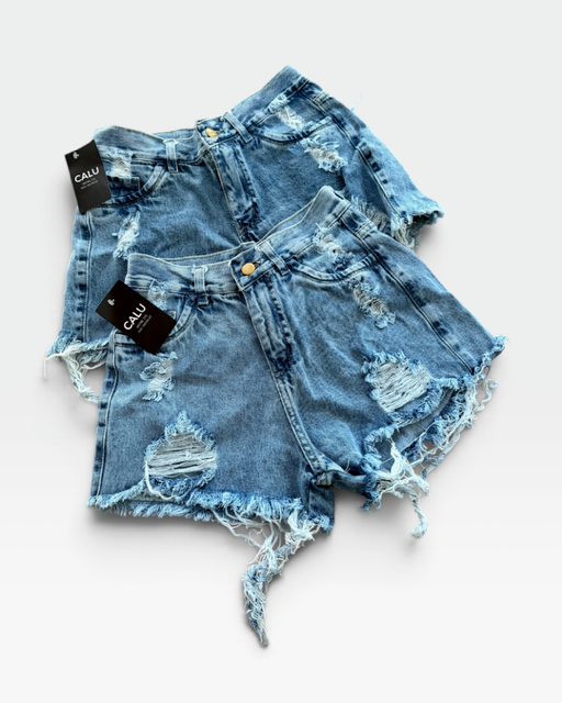 Producto - SHORT DE JEAN MOM DESFLECADO CRACOVIA 0752