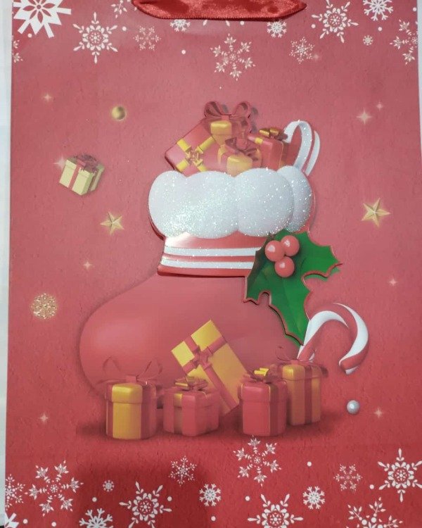 Producto - BOLSA NAVIDEÑA CARTON 40X30X12