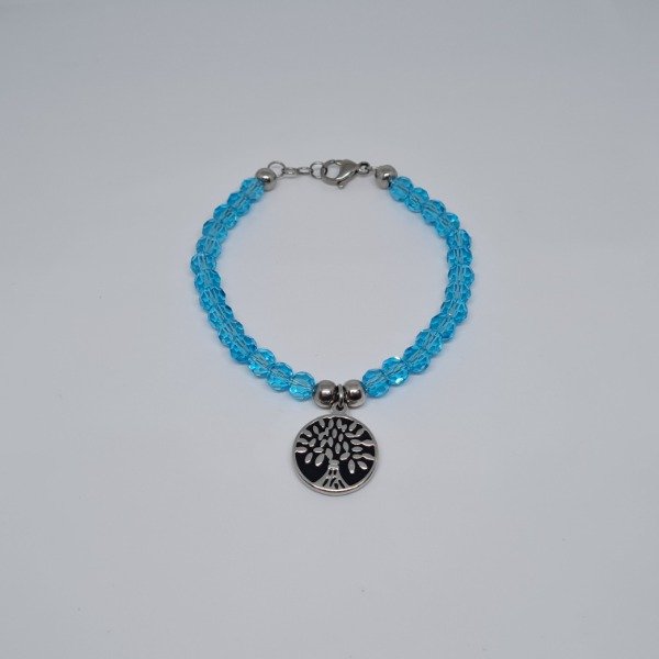 Producto - Pulsera acero con dije arbol de la vida