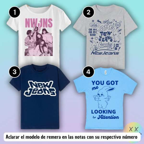 Producto - Remeras NewJeans  #1 (varios modelos)