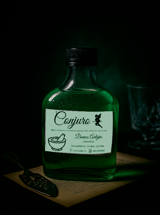 Producto - Absenta Conjuro - petaca de 200 ml