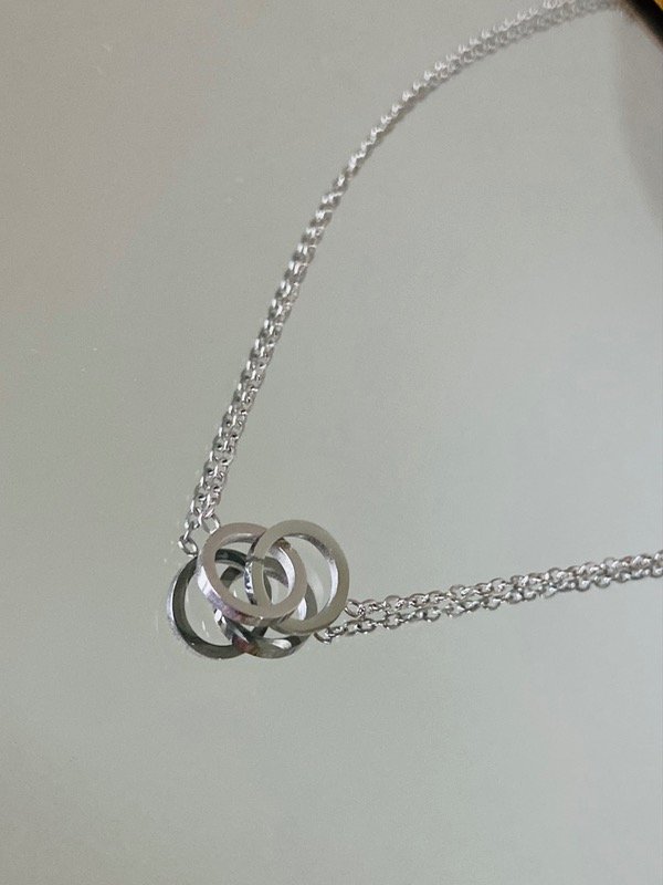 Producto - Collar Argollas enlazadas