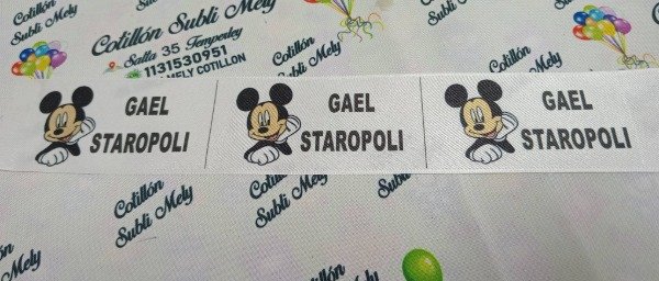 Producto - 3 CINTAS DE 10X5 CADA UNA PERSONALIZADO