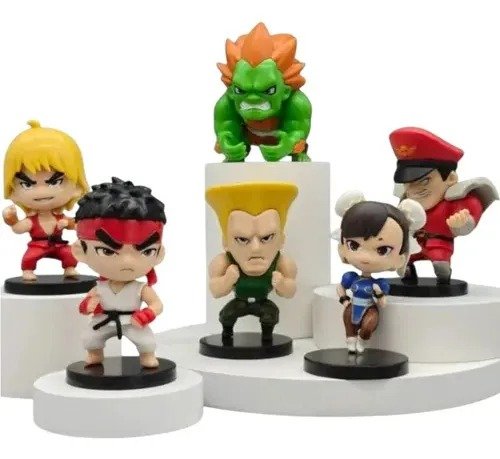 Producto - Street Fighter Combo X 6 Ryu Ken Chunli Bison Blanks Honda