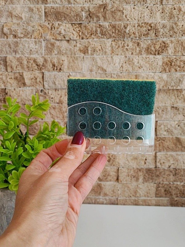 Producto - Porta esponjas de acrílico con sopapa