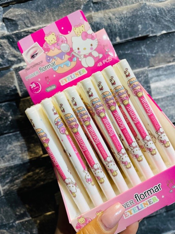 Producto - Delineador blanco fibra Hello Kitty