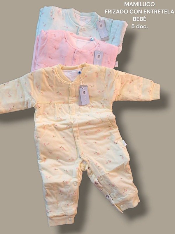 Producto - MAMELUCO BEBÉ FRIZADO CON ENTRETELA (x6)