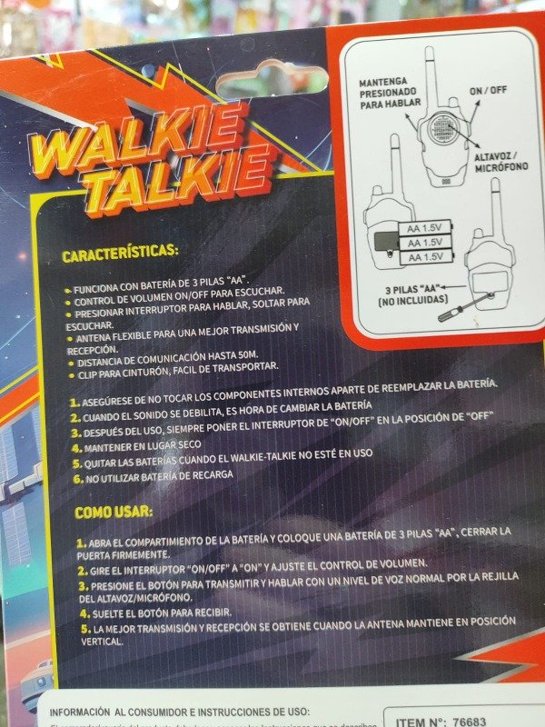 Producto - Walkie Talkie Intercomunicadores - 1