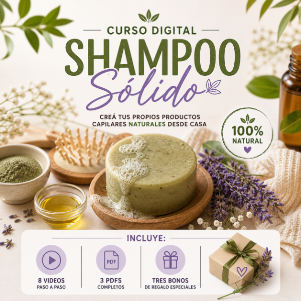 Producto - Curso Digital de Shampoo Sólido