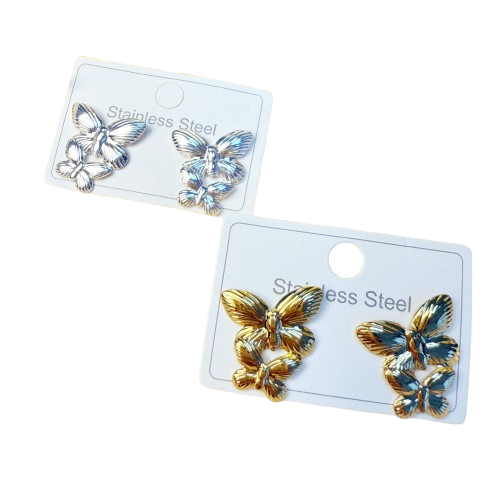 Producto - Aro 2 mariposas pl y dor DNB 2/26