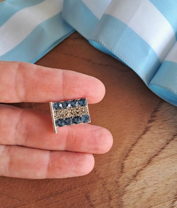 Producto - ESC005 Escarapela Bandera Strass chica