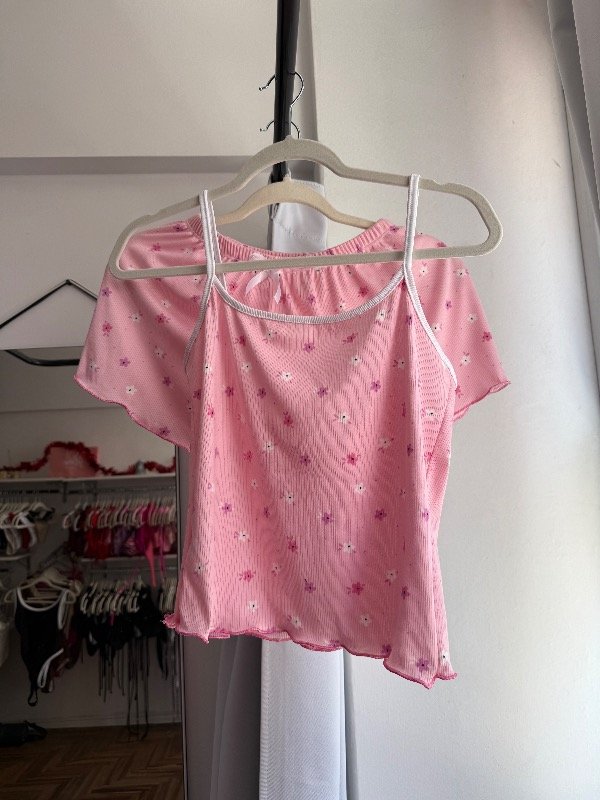 Producto - Pijama flores rosa
