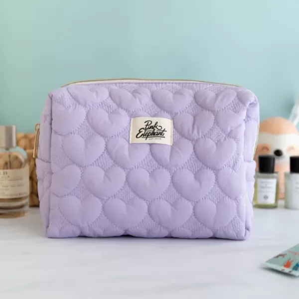 Producto - Neceser corazon grande - lila!