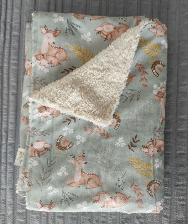 Producto - Gabardina y corderito Bambies verde malva