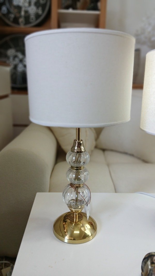 Producto - Velador 3 esfera dorado