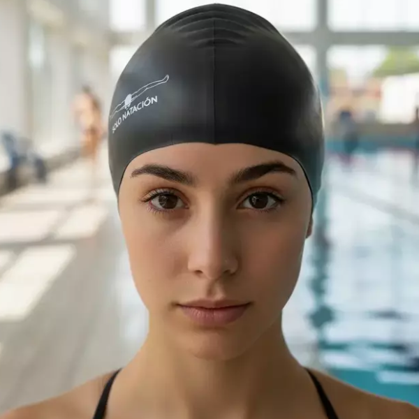 Producto - GORRA SOLO NATACION SOFT NEGRA