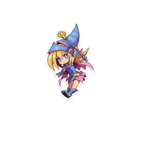Producto - Sticker Vinilo Grande Maga Oscura Girl YugiOh AllBlue Otorii