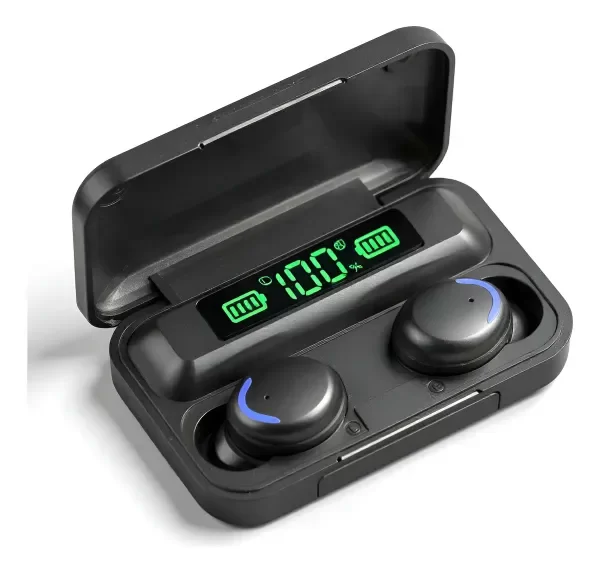 Producto - AURICULARES TWS F9 In-ear BLUETOOTH CON LUZ LED NEGRO