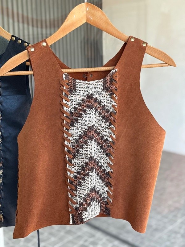Producto - CHALECO MONTE - cuero óxido