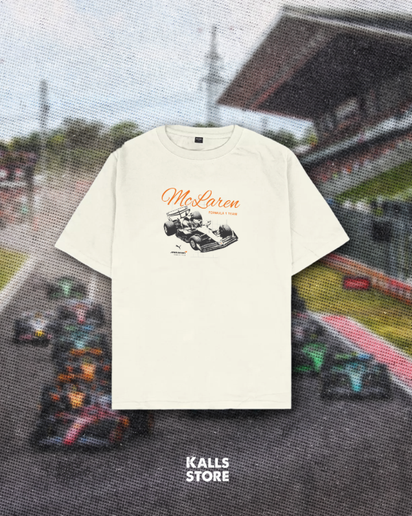 Producto - Remera oversize cremita Mclaren #pum4