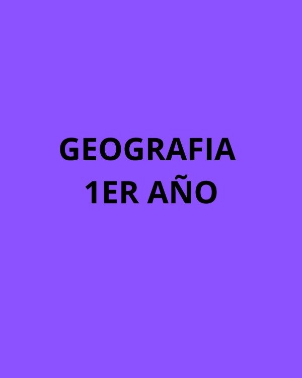 Producto - GEOGRAFIA 1