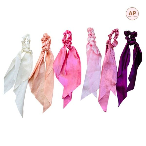 Producto - SCRUNCHIE CON LAZO LARGO LISO - AC2687