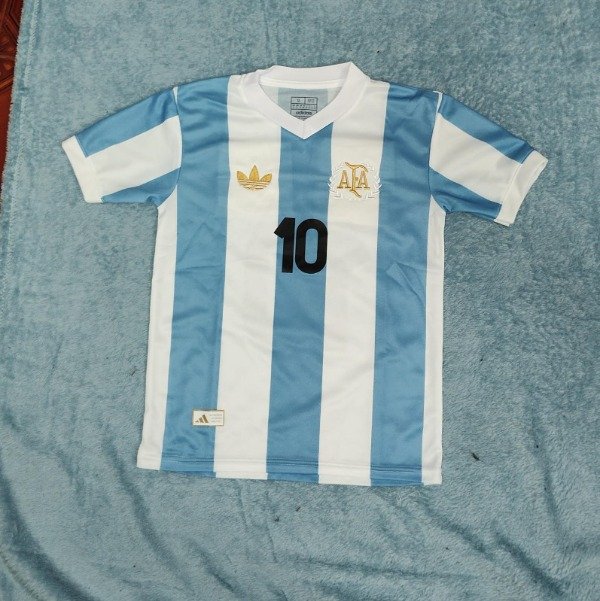 Producto - CAMISETA ARGENTINA MESSI ANIVERSARIO NIÑO