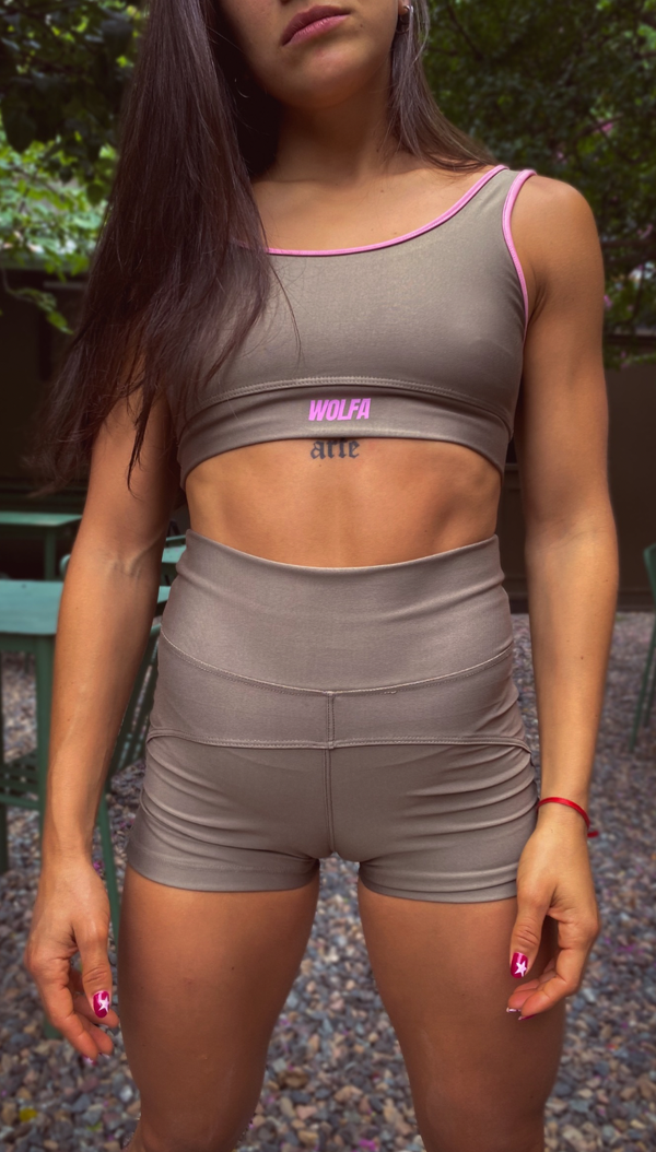 Producto - Calza corta Napoli - Oliva - Outdoor wod