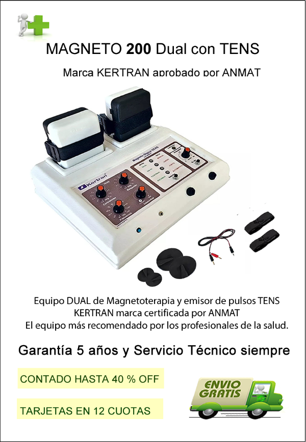 Producto - Magneto Kertran 200 Gauss, Dual con TENS Incorporado