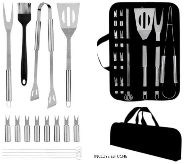 Producto - SET PARRILLERO DE ACERO - 0