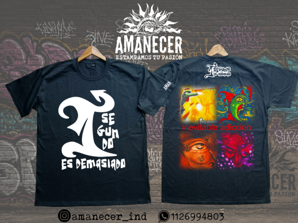 Producto - Remera 1 Segundo es Demasiado Discos