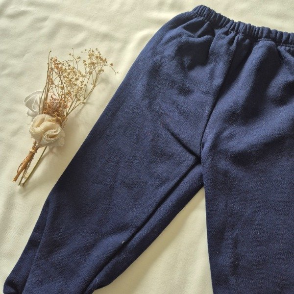 Producto - Pantalon de buzo con frisa azul