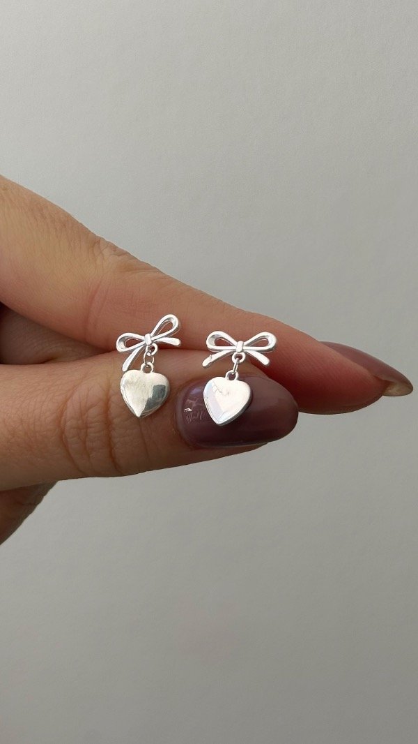 Producto - Pasantes moño dije chapit corazón P925