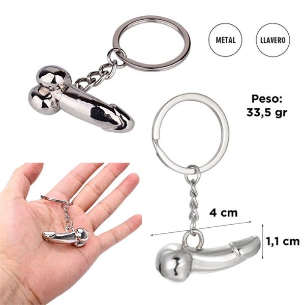 Producto - LLAVERO DILDO METAL