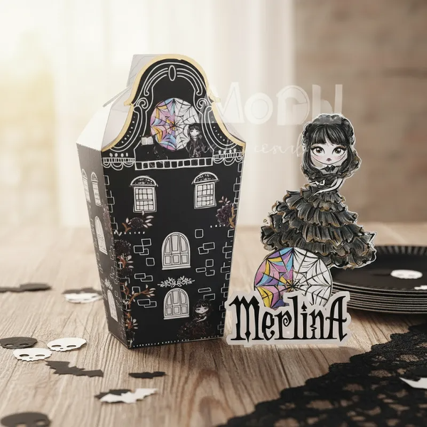 Producto - Cajita Academia Never More Merlina Addams