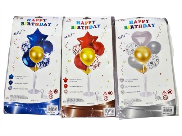 Producto - SET GLOBO X7 HAPPY 4DH-1774