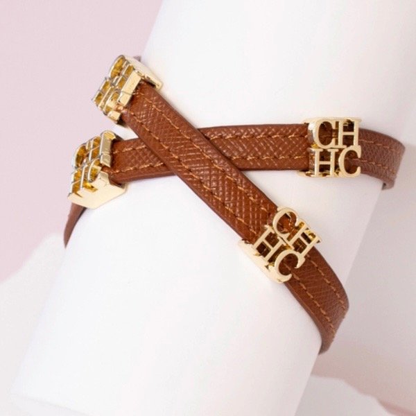 Producto - Pulsera Melina marrón envolvente de cuero