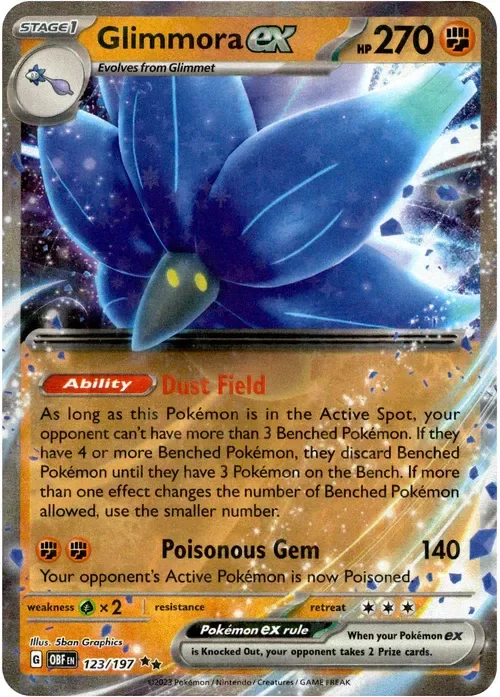 Producto - Glimmora ex - 123/197 - Obsidian Flames - Holo