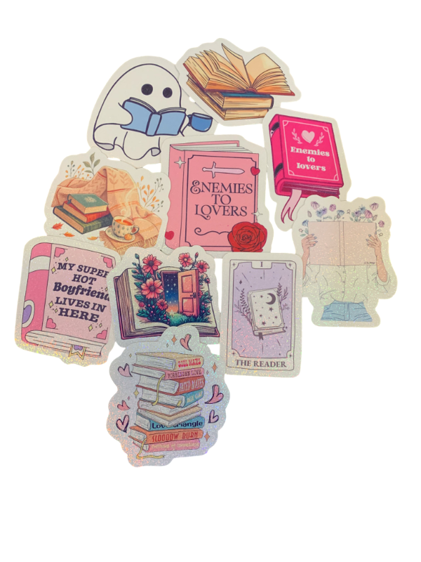 Producto - Stickers Holográficos x10 Lectura - Combo 3