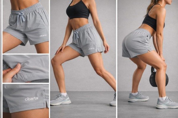 Producto - SHORT Deportivo Cibarta Sport Modelo MOZAMBIQUE celeste pastel