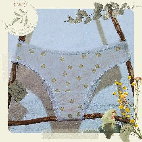 Producto - Vedetina clásica, Talle 3, estampada con Yerba y Madder