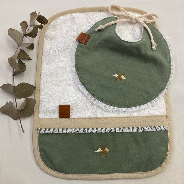 Producto - Set Vintage banderitas verde seco