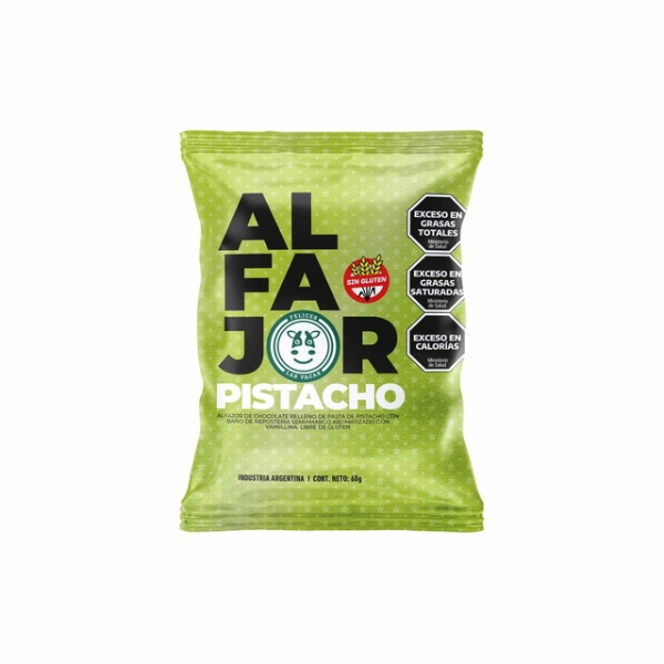 Producto - Alfajor de pistachos. Felices las vacas.