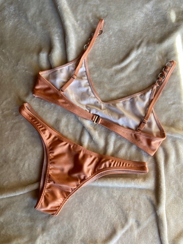 Producto - Bikini salmón brilloso - 2