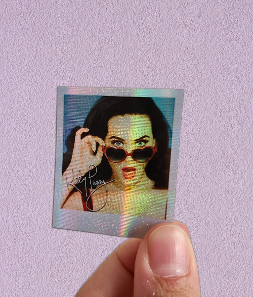 Producto - STICKER HOLOGRÁFICO - KATY PERRY - POLAROID