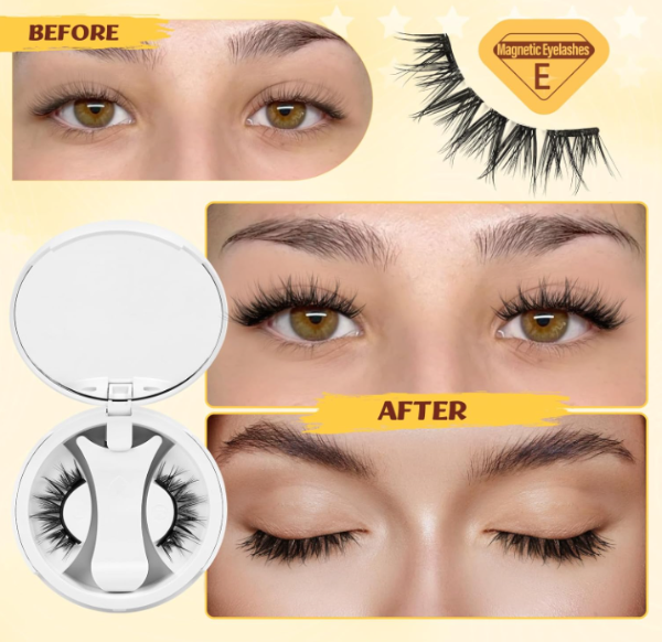Producto - QUEWEL Reusable Magnetic Eyelashes Modelo CX-NZH-E